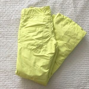 The North Face Neon Yellow HyVent Snow Pants